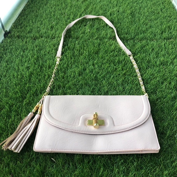 NEW Olivia & Joy Bamboo clutch crossbody purse - Picture 8 of 17